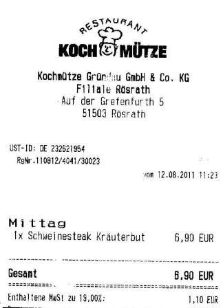 ssta H�ffner Kochm�tze Restaurant